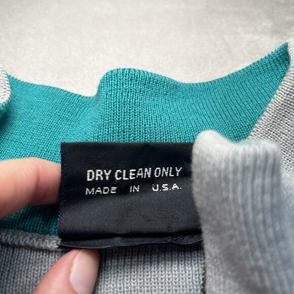 Vintage Demetre Pure Virgin Wool Knit Ski Outdoor Sweater Mens Sz XL Striped USA - Picture 3 of 7